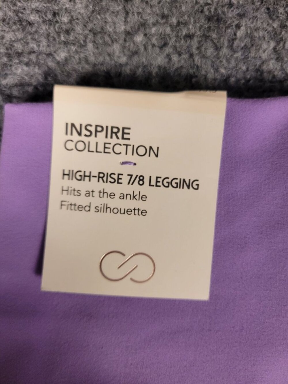 NWT CALIA High Rise 7/8 Legging Women's XXS Light Purple Inspire - Picture 6 of 8